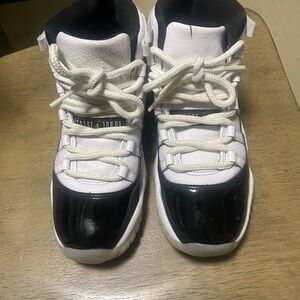 Jordan Kids Black and White High-Top Sneakers